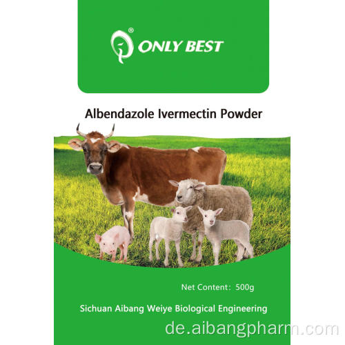 Tierärztliche Anthelmintische Albendazol- und Ivermectin -Pulver